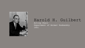 3. Harold H. Guilbert, Acting Chair of Department of Animal Husbandry in 1951.