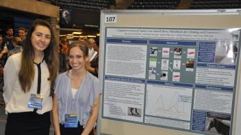 A few of our undergraduate students and their posters at the Undergraduate Research Conference 