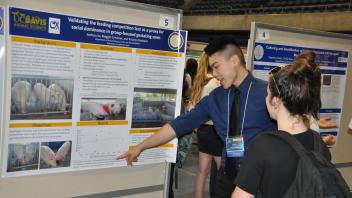 A few of our undergraduate students and their posters at the Undergraduate Research Conference 