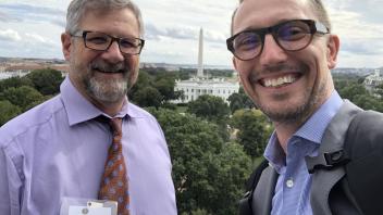 Jim in D.C. with Eric Hobbs from Bderkeley Lights